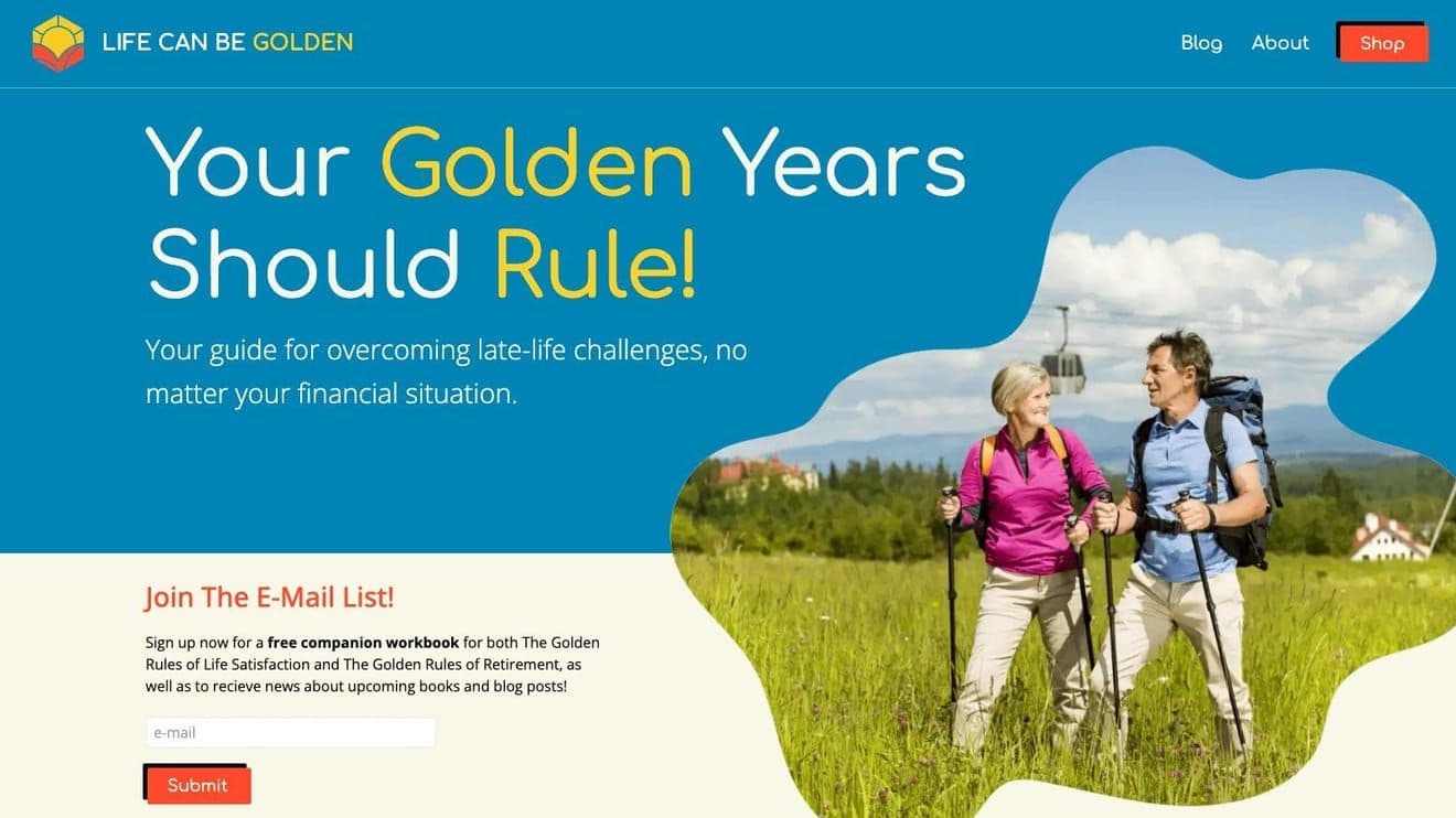 Life Can Be Golden website, Publishing project