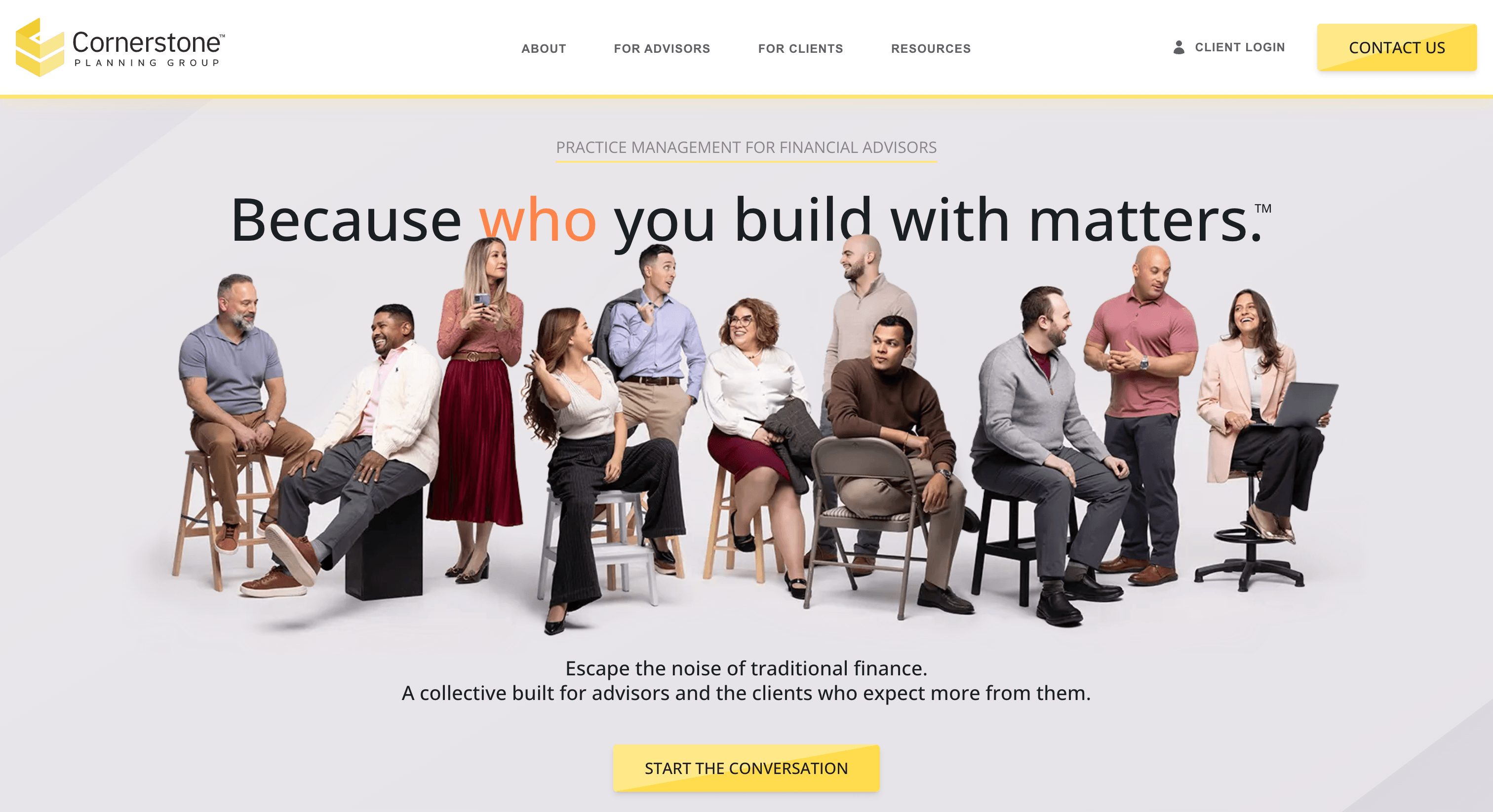 CornerstonePlanningGroup.com screenshot